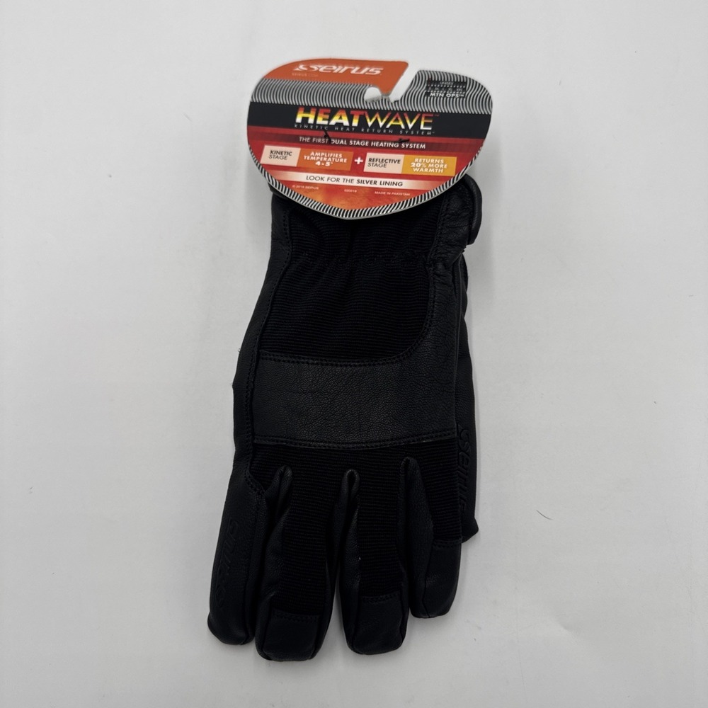 Seirus Heatwave Mountain Ops Glove Black Small NWT